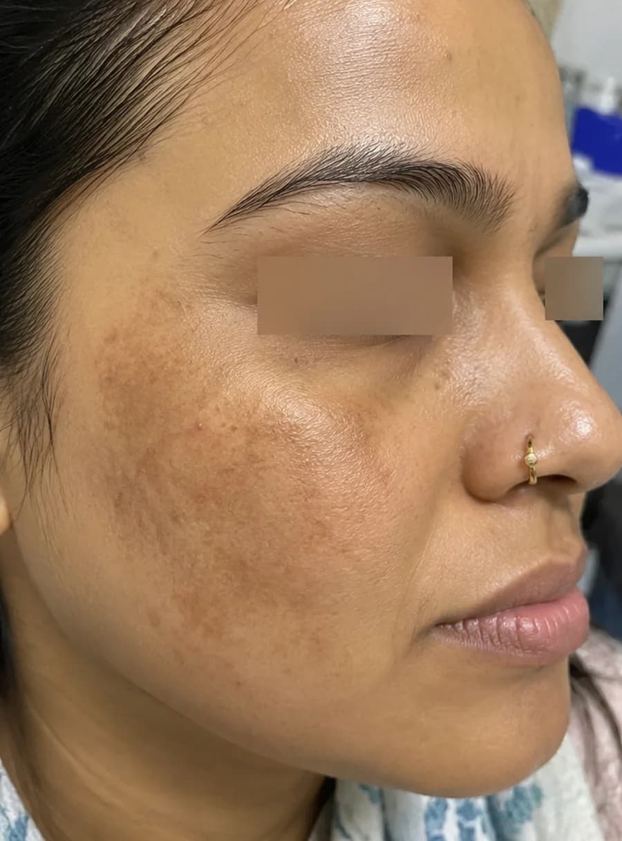 Melasma & Pigmentation before treatment